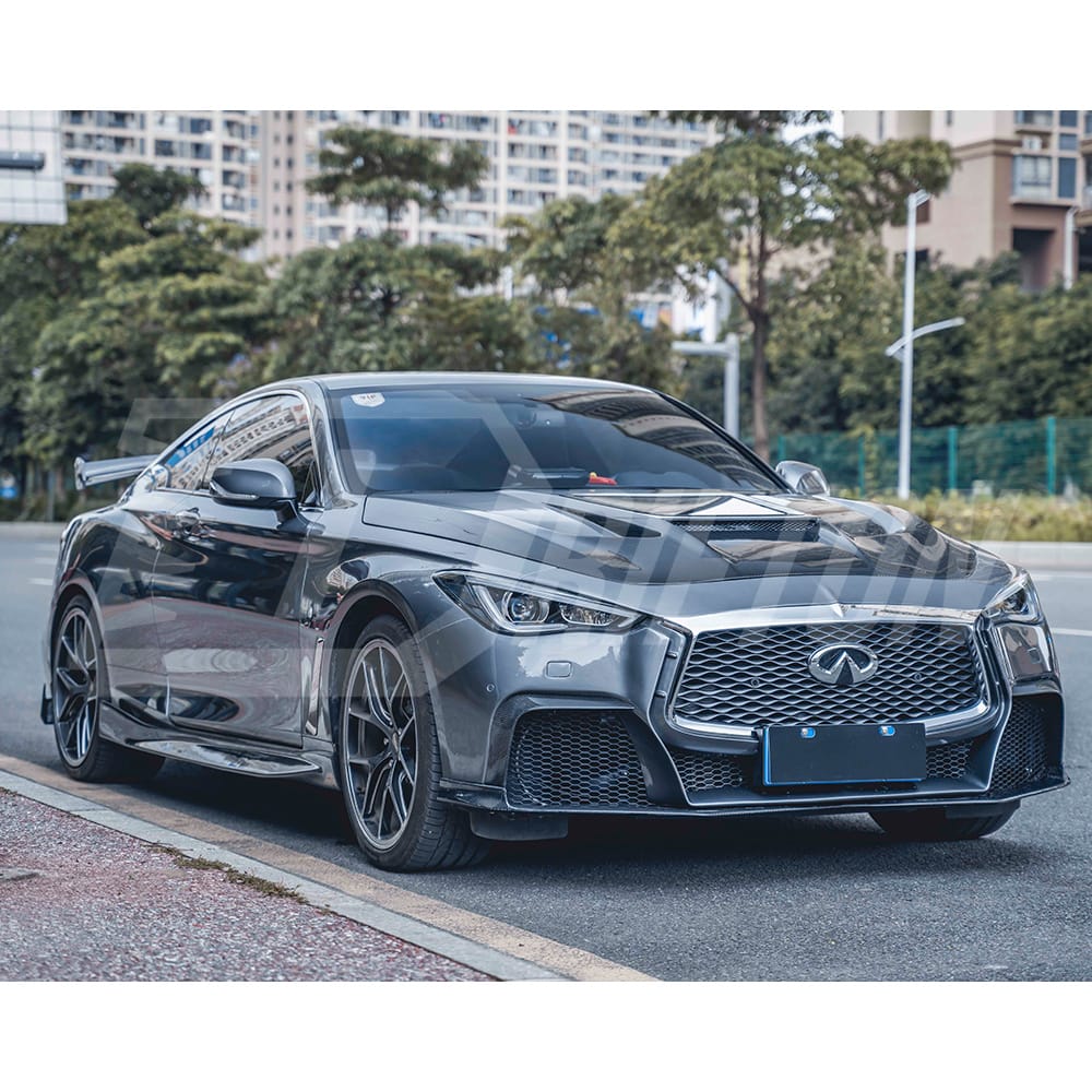 CMST Transparent Style Carbon Fiber Hood For Infiniti Q60 2016-2022