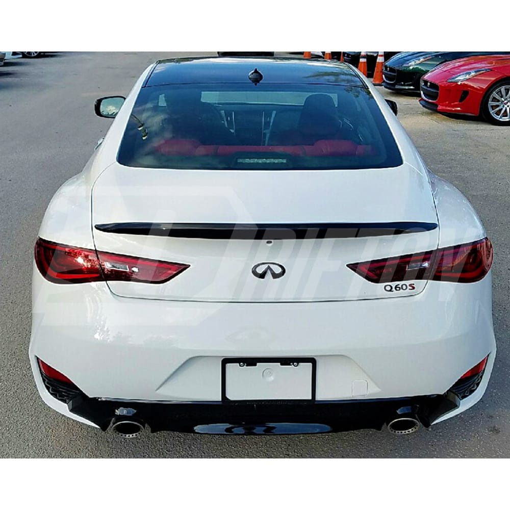 US OEM Style Carbon Fiber Trunk Spoiler For Infiniti Q60 2016-2022