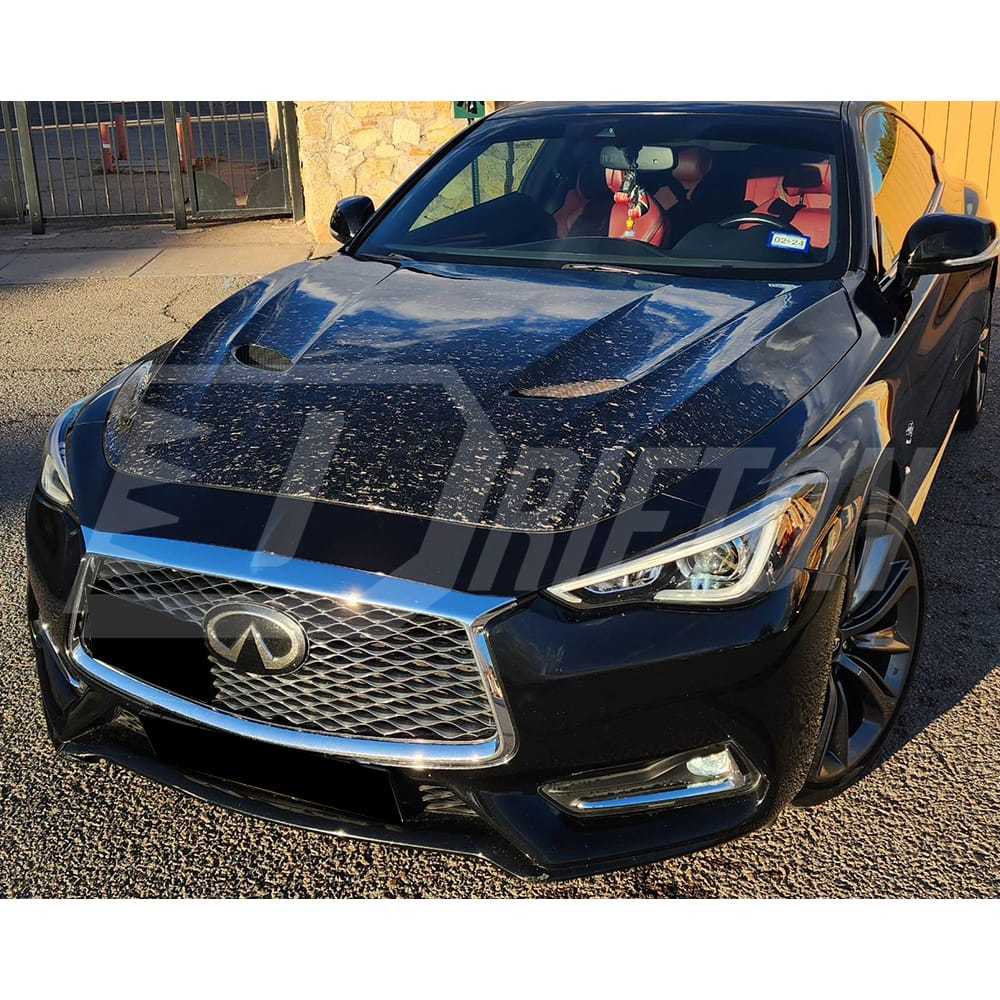 MBJ Style Carbon Fiber Hood For Infiniti Q60 2016-2022