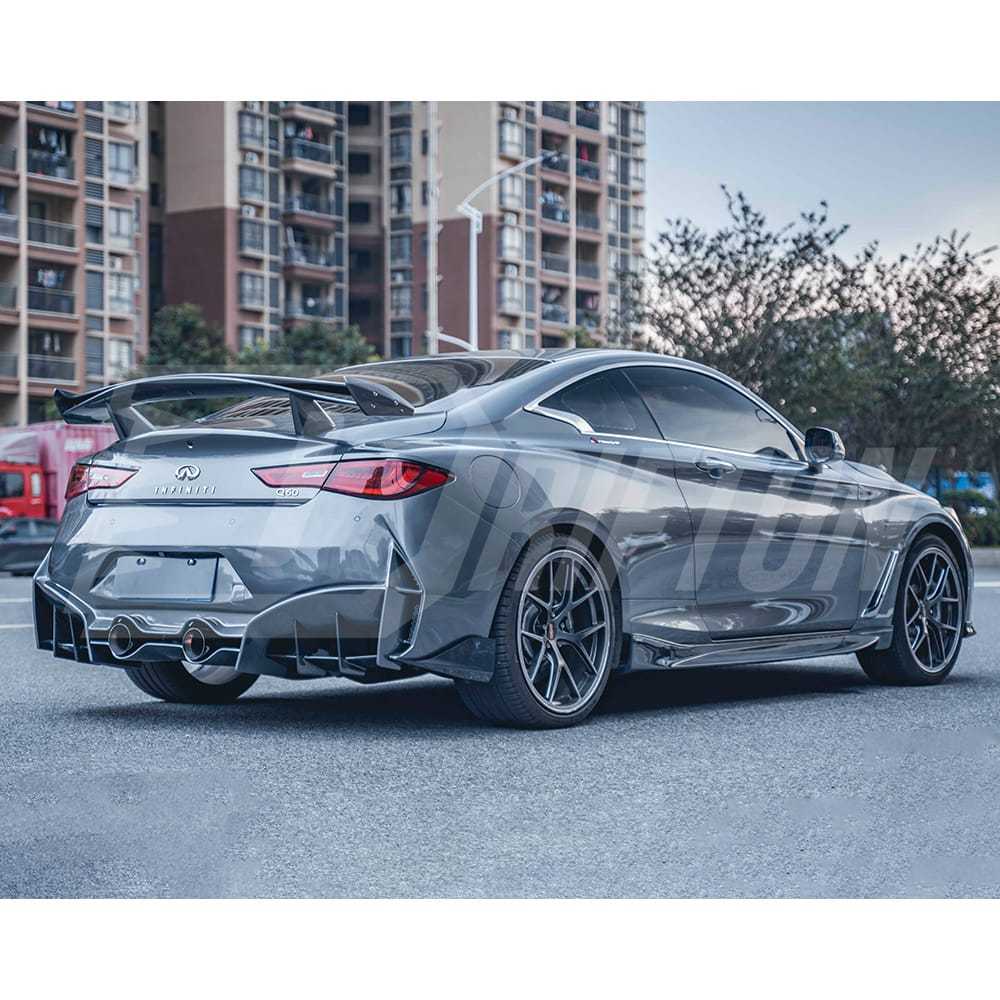 Project Black S Style Carbon Fiber Full Set Body Kit For Infiniti Q60 2016-2022