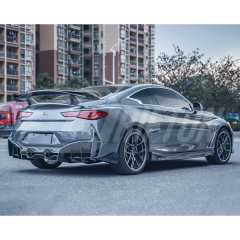 Project Black S Style Carbon Fiber Full Set Body Kit For Infiniti Q60 2016-2022