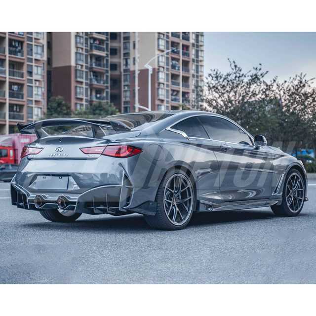 Project Black S Style Carbon Fiber Full Set Body Kit For Infiniti Q60 2016-2022
