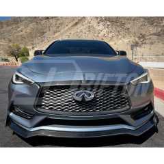 Dry Carbon Fiber Front Grill Overlay For Infiniti Q60 2016-2022