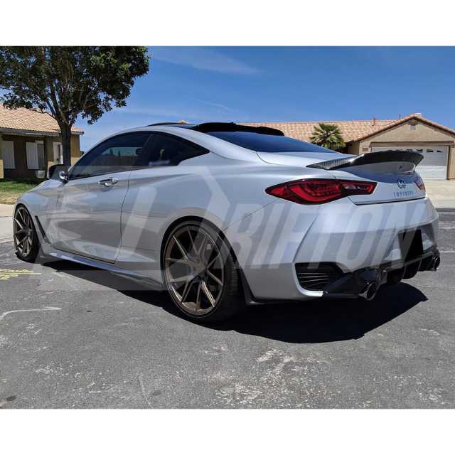 ASPEC Style Carbon Fiber Trunk Spoiler Rear Wing For Infiniti Q60 2016-2022