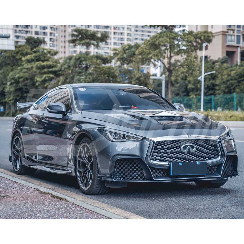 CMST Transparent Style Carbon Fiber Hood For Infiniti Q60 2016-2022