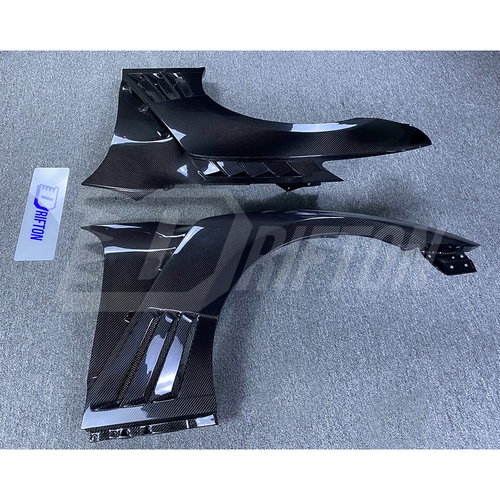 Contact us to get professional assistance & order. Features: &bull; High-tech production line(3D Scanning&rarr;3Ddesign&rarr;3D printing&rarr;CNC mold&rarr;Tests) &bull; High fitting accuracy &bull; Made by Real Carbon Fiber material &bull; 3K/6K/12K Plain/Twill/Forged Carbon Fiber Weave Finished Option &bull; Glossy & Matte Finishing, UV Protection From Fading &bull; Carefully Packaged by Carton Box with Wooden Frame &bull; Global shipping by air & sea &bull; Any products produce by DRIFTON will offer after-sales support & guarantee