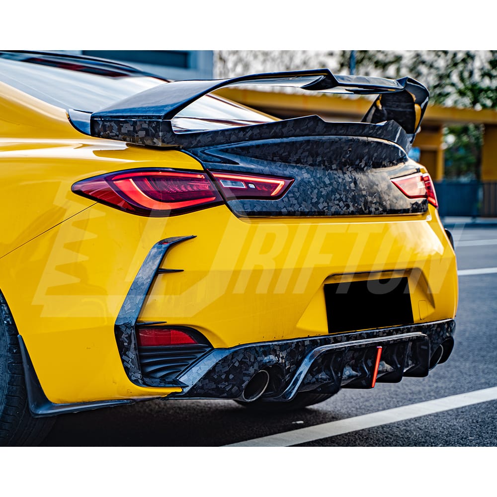 Carbon Fiber Rear Diffuser For Infiniti Q60 2016-2022