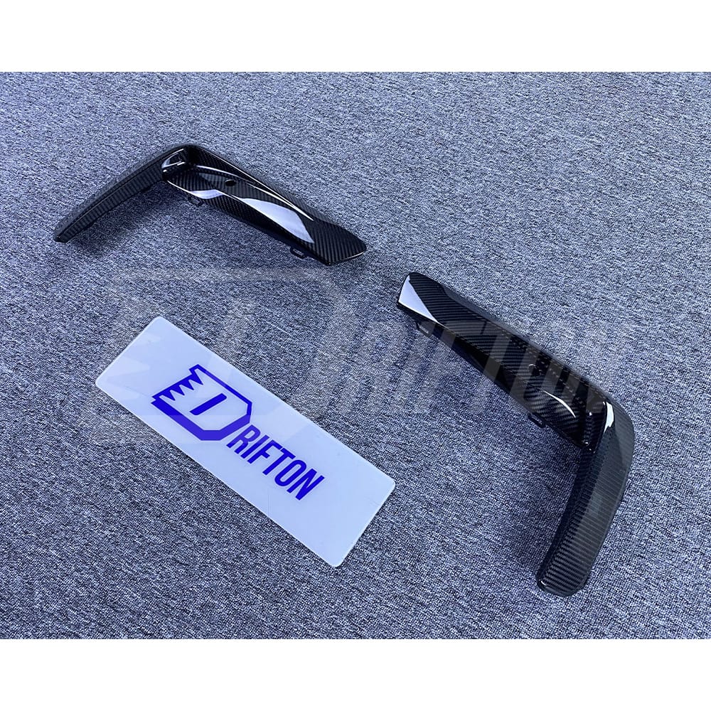 OEM Style Dry Carbon Fiber Front Bumper Vent Trim For BMW M8 F90 F91 F92 F93 2020-2024