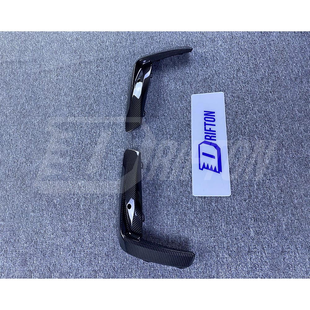 OEM Style Dry Carbon Fiber Front Bumper Vent Trim For BMW M8 F90 F91 F92 F93 2020-2024