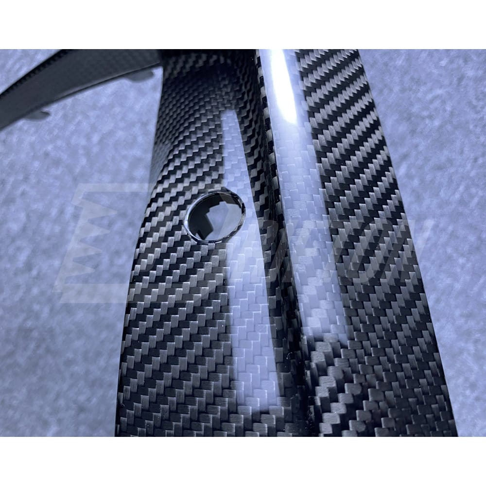 OEM Style Dry Carbon Fiber Front Bumper Vent Trim For BMW M8 F90 F91 F92 F93 2020-2024