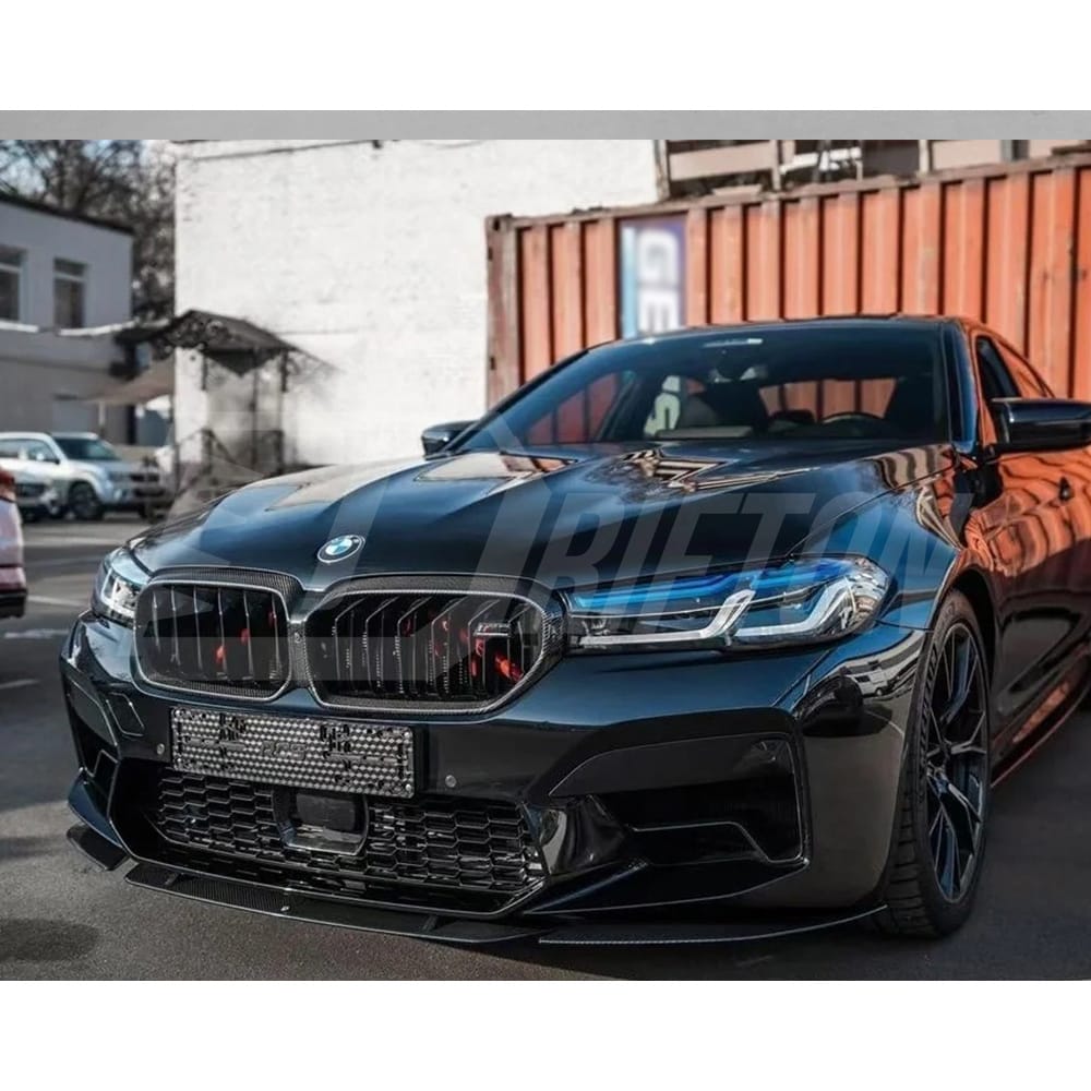 ST Style Dry Carbon Fiber Front Lip For BMW 5 Series F90 M5 LCI 2020-2023