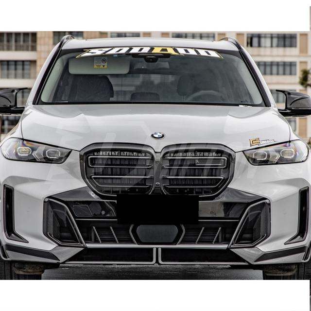 OEM Style Dry Carbon Fiber Front Bumper Center Trim For BMW X5 G05 LCI 2024-On