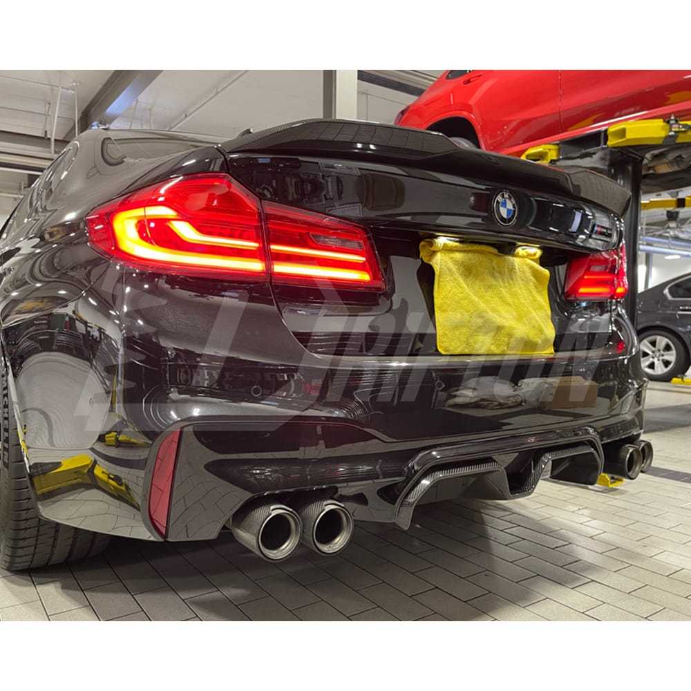 CS Style Carbon Fiber Rear Diffuser For BMW F90 M5 2017-2023