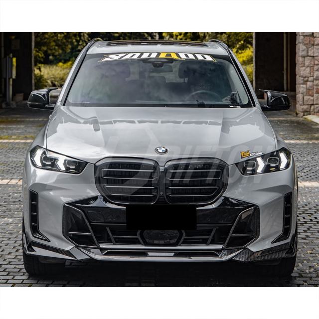 X5M  Style Dry Carbon Fiber Front Bumper Grille For BMW X5 G05 LCI 2024-On