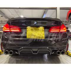 CS Style Carbon Fiber Rear Diffuser For BMW F90 M5 2017-2023