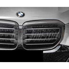 X5M  Style Dry Carbon Fiber Front Bumper Grille For BMW X5 G05 LCI 2024-On