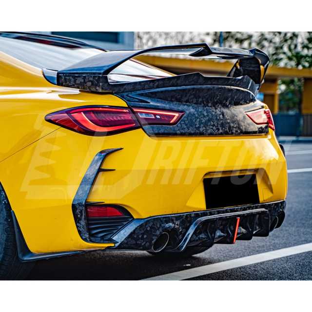 Carbon Fiber Rear Diffuser For Infiniti Q60 2016-2022
