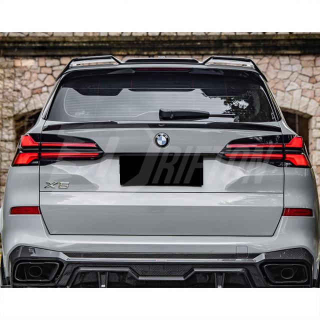 SQ Style Dry Carbon Fiber Roof Spoiler Top Wing For BMW X5 G05 2019-On