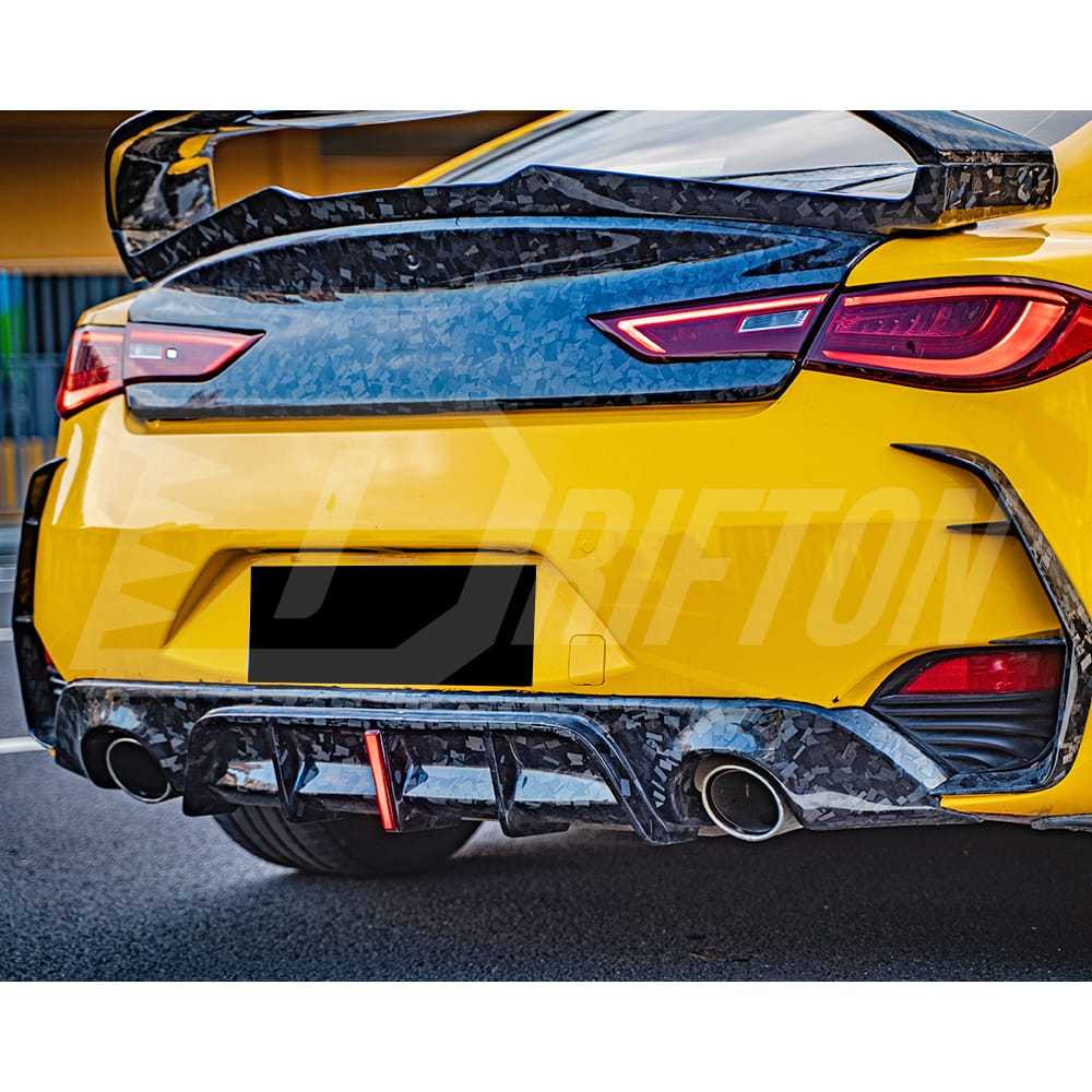 Carbon Fiber Rear Diffuser For Infiniti Q60 2016-2022