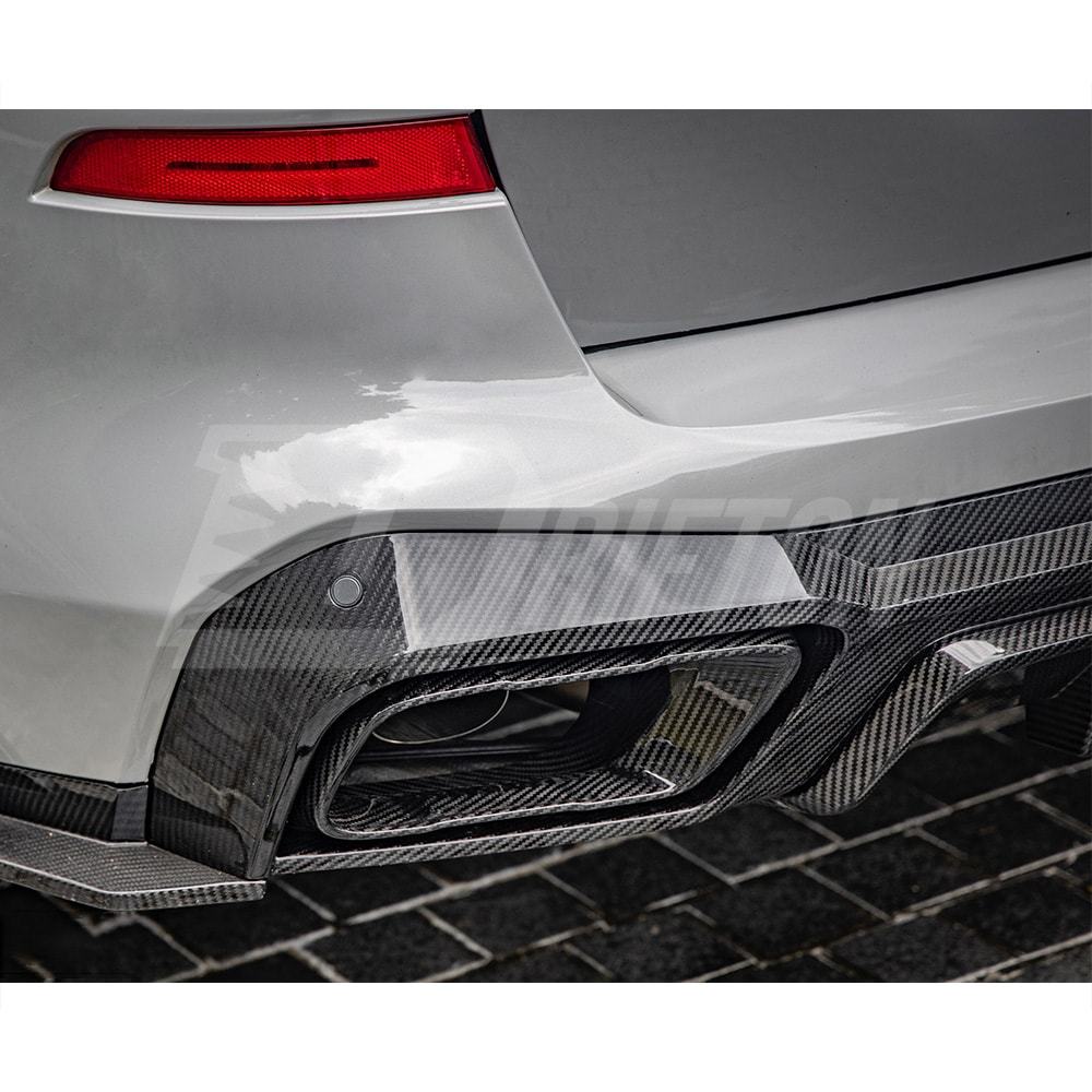 SQ Style Dry Carbon Fiber Rear Diffuser For BMW X5 G05 2019-On
