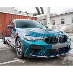 Dry Carbon Fiber Front Bumper Trim For BMW F90 M5 LCI 2020-2023