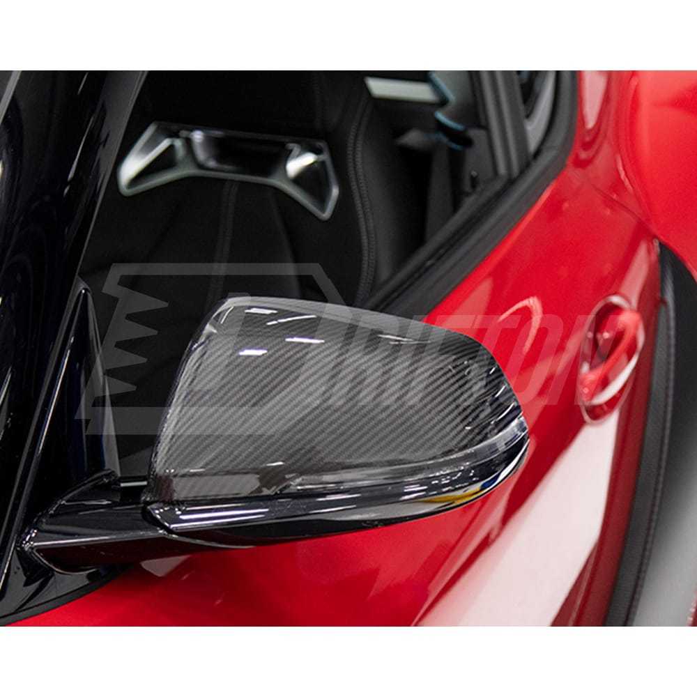 Dry Carbon Fiber Repalcement Side Mirror Cover For Toyota Supra MK5 A90 A91 GR 2019-2024