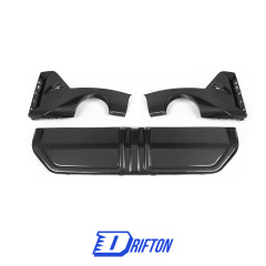MP Style Dry Carbon Fiber Rear Diffuser Set For BMW 3 Serises G20 LCI 2023-On