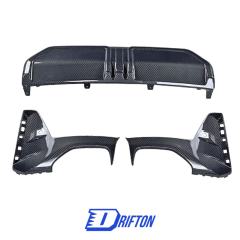 MP Style Dry Carbon Fiber Rear Diffuser Set For BMW 3 Serises G20 M340i LCI 2023-On