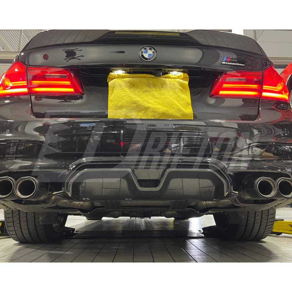 CS Style Carbon Fiber Rear Diffuser For BMW F90 M5 2017-2023
