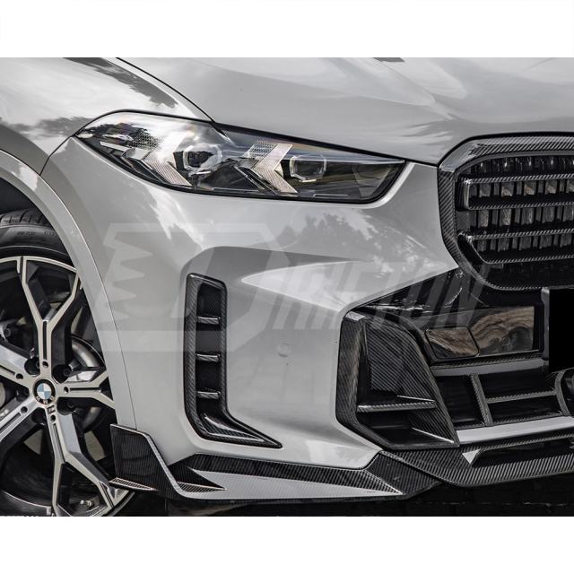 MP Style Dry Carbon Fiber Front Bumper Side Vent For BMW X5 G05 LCI 2024-On