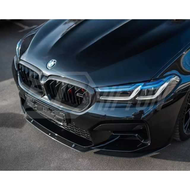 ST Style Carbon Fiber Front Lip For BMW F90 M5 LCI 2020-2023
