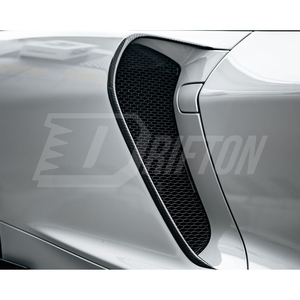 Dry Carbon Fiber Side Rear Vent Cover Air Intake Trim For Mclaren GT