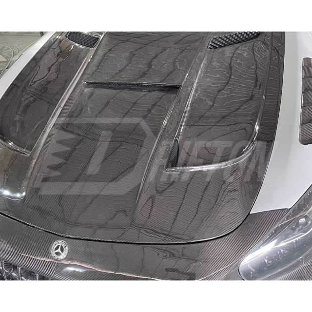 Black Series Style Dry Carbon Fiber Hood For Mercedes-Benz AMG GT GTS GTC GTR 2015-2019
