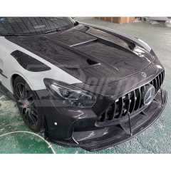 Black Series Style Dry Carbon Fiber Hood For Mercedes-Benz AMG GT GTS GTC GTR 2015-2019