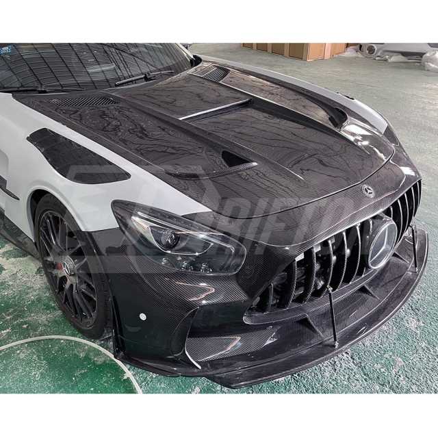 Black Series Style Dry Carbon Fiber Hood For Mercedes-Benz AMG GT GTS GTC GTR 2015-2019