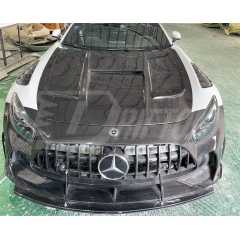 Black Series Style Dry Carbon Fiber Hood For Mercedes-Benz AMG GT GTS GTC GTR 2015-2019