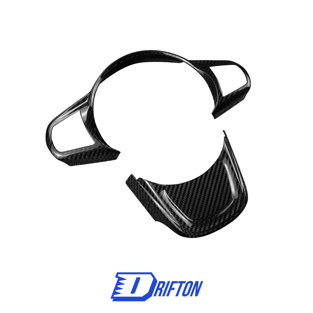 Dry Carbon Fiber Interiors Steering Wheel Switch Panel Trim Kits For Toyota Supra MK5 A90 A91 GR 2019-2024