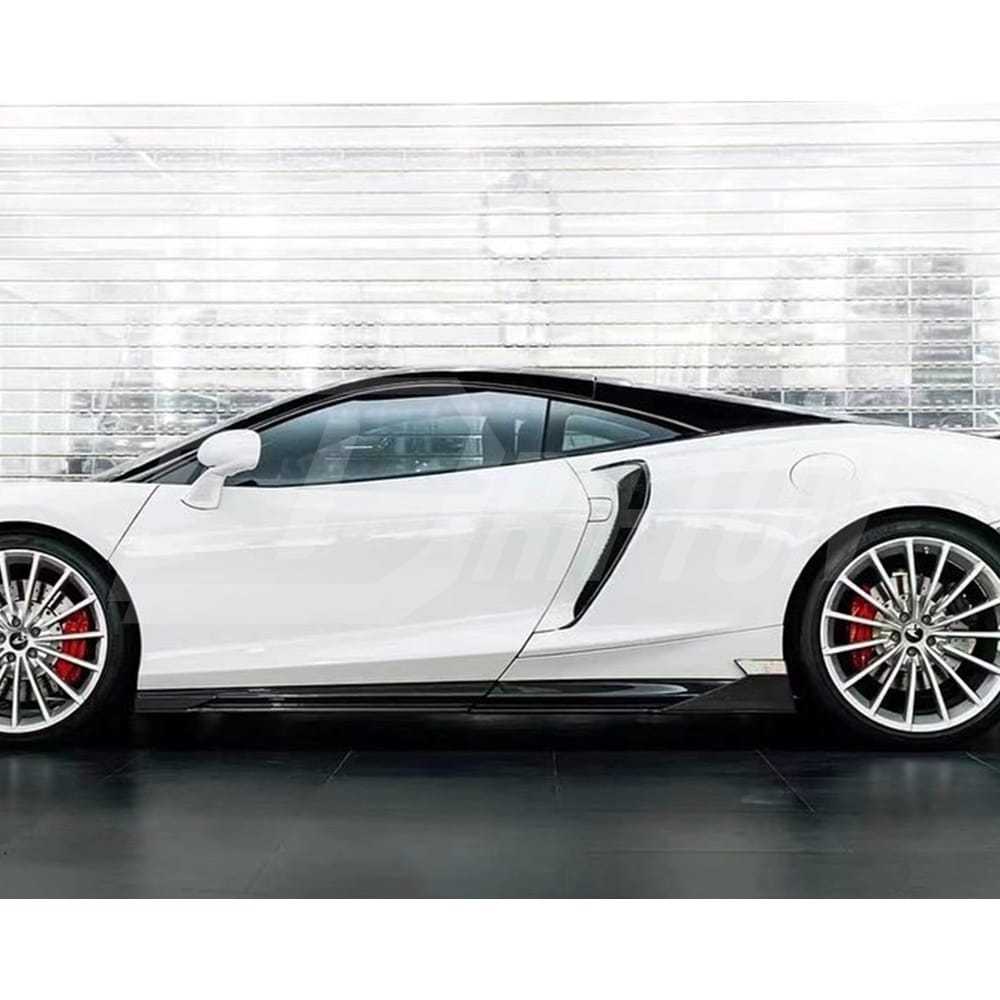 Dry Carbon Fiber Side Rear Vent Cover Air Intake Trim For Mclaren GT