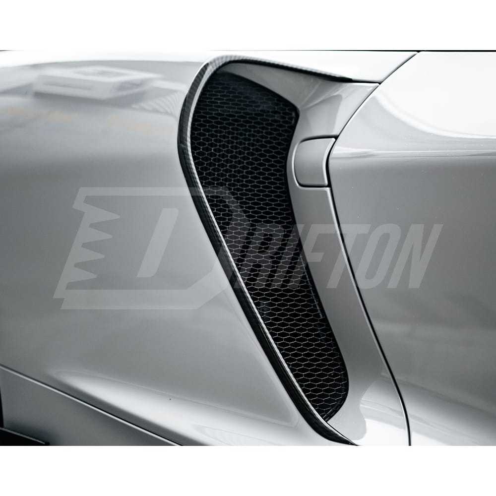 Dry Carbon Fiber Side Rear Vent Cover Air Intake Trim For Mclaren GT