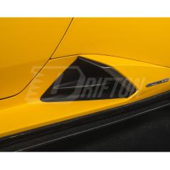 OEM Style Dry Carbon Fiber Side Skirt Vents Trim For Lamborghini Huracan EVO & EVO RWD & Tecnica 2019-2025