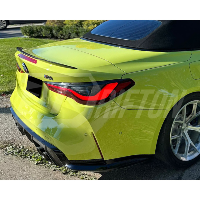 M Style Dry Carbon Fiber Rear Spoiler Trunk Wing For BMW 4 Series G23 M4 G83 2020-2024