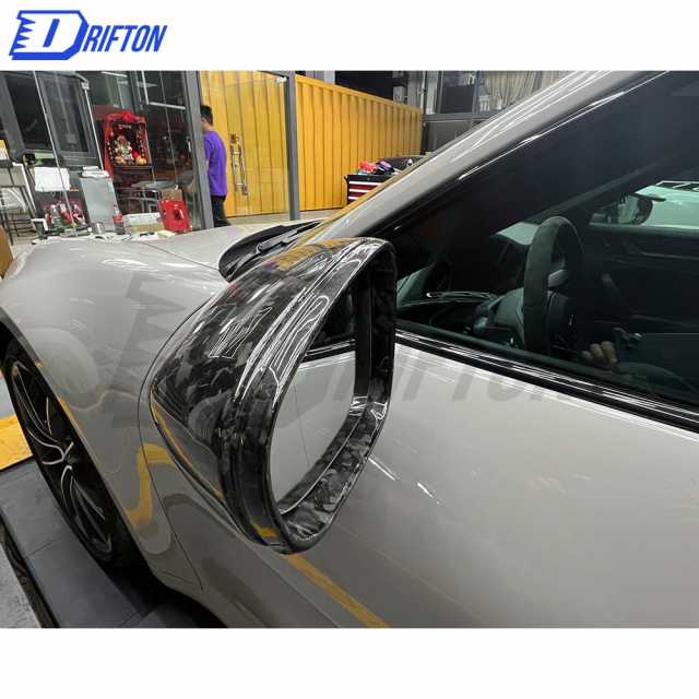 OEM Style Forged Dry Carbon Fiber Mirror Cover For Porsche 911 992 Carrera S RHD 2019-2023