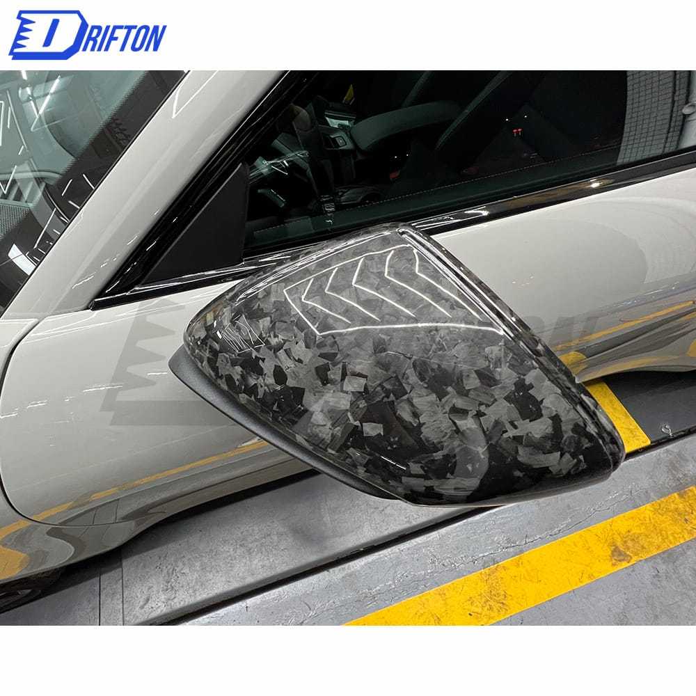 OEM Style Forged Dry Carbon Fiber Mirror Cover For Porsche 911 992 Carrera S RHD 2019-2023