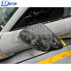 OEM Style Forged Dry Carbon Fiber Mirror Cover For Porsche 911 992 Carrera S RHD 2019-2023