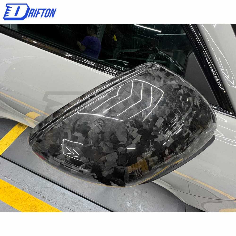 OEM Style Forged Dry Carbon Fiber Mirror Cover For Porsche 911 992 Carrera S RHD 2019-2023