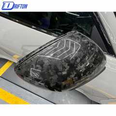 OEM Style Forged Dry Carbon Fiber Mirror Cover For Porsche 911 992 Carrera S RHD 2019-2023