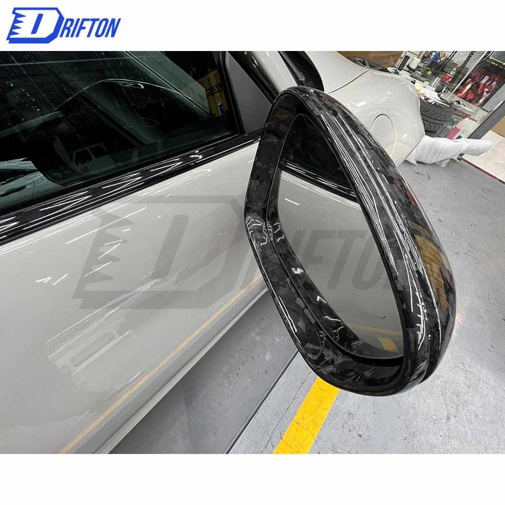 OEM Style Forged Dry Carbon Fiber Mirror Cover For Porsche 911 992 Carrera S RHD 2019-2023