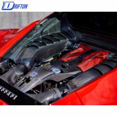 Dry Carbon Fiber Engine Bay Kit (Replacement) For Ferrari 488 GTB 2015-2019