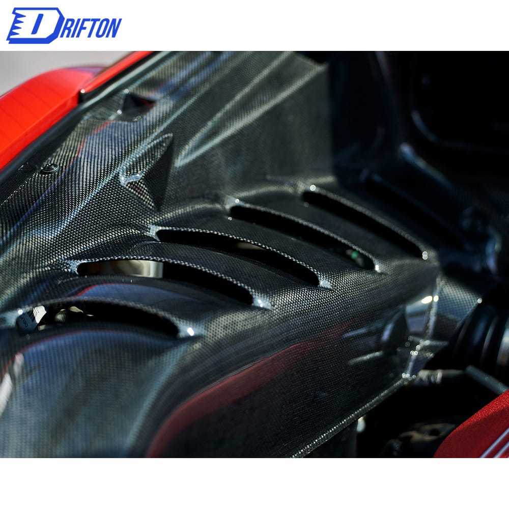 Dry Carbon Fiber Engine Bay Kit (Replacement) For Ferrari 488 GTB 2015-2019