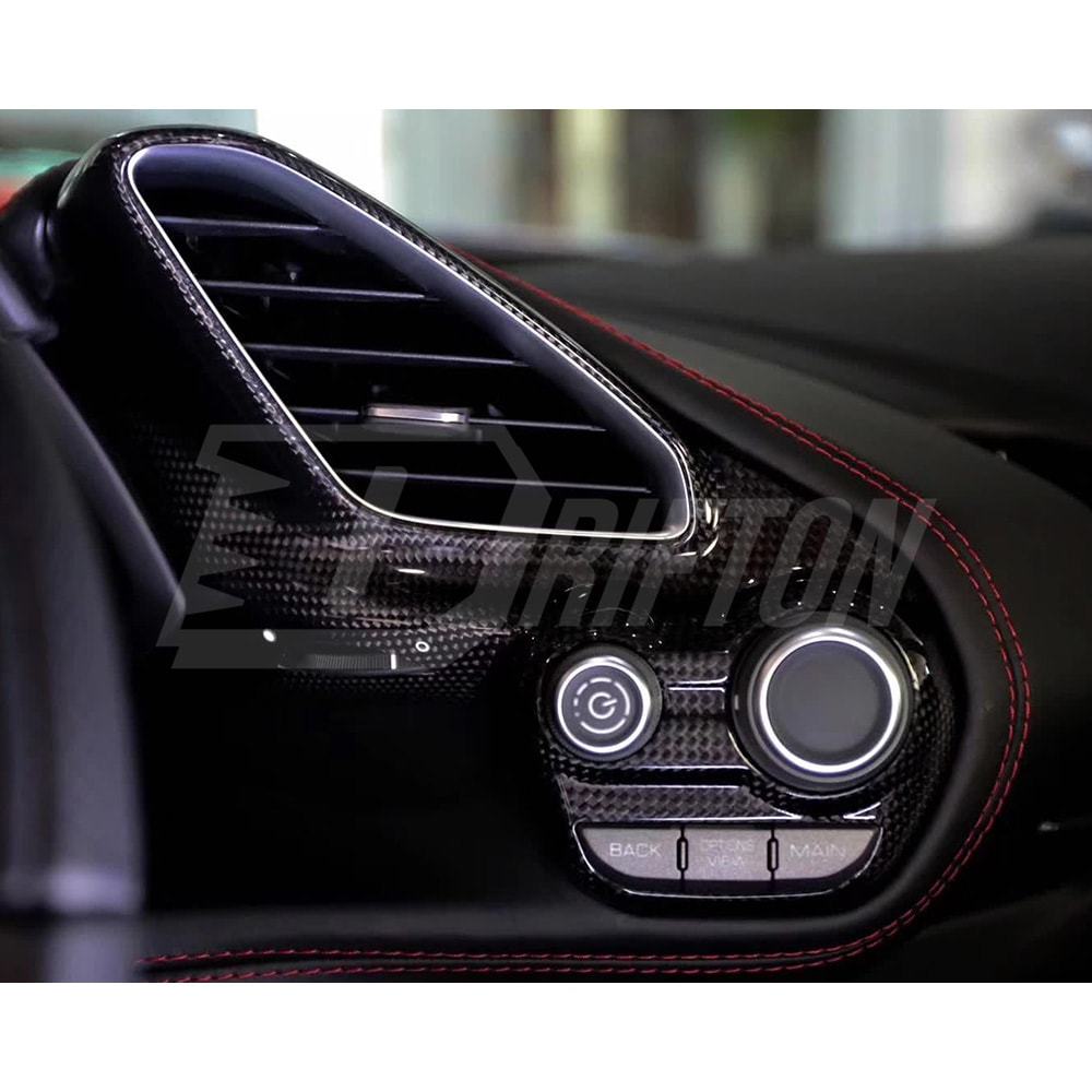 Dry Carbon Fiber Interior Kits For Ferrarir 488 GTB Spider 2015-2019